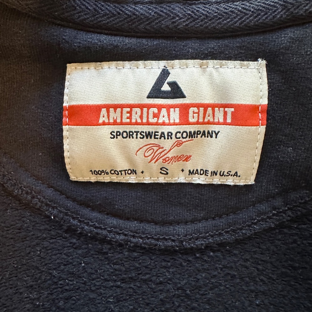 Black American Giant Zip-Up Hoodie - Picture 2 of 3